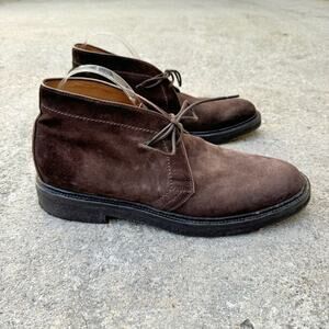 Officine Creative Suede Lace Up Hopkins Crepe Boots Dark Brown Size 44 / US 11